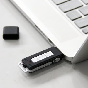 funzionamento chiavetta usb con registratore vocale