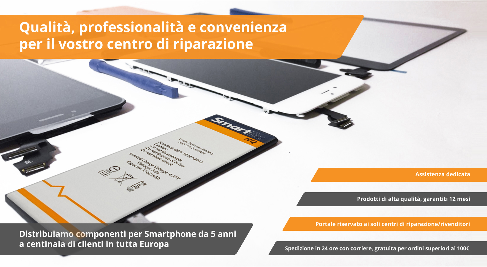 Distributore ricambi smartphone