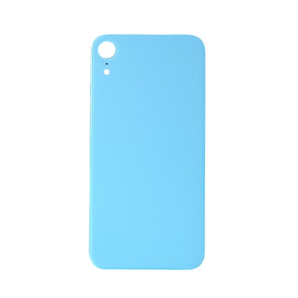 Vetro scocca iPhone xr azzurro