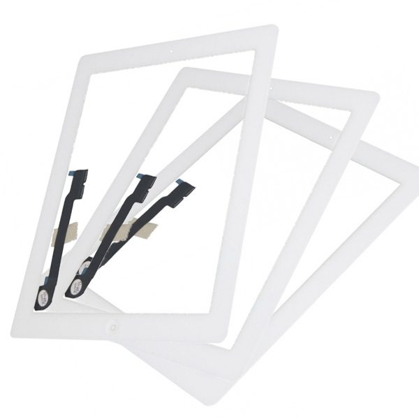 3 pezzi | Touch Screen + Tasto Home iPad 3 - Bianco