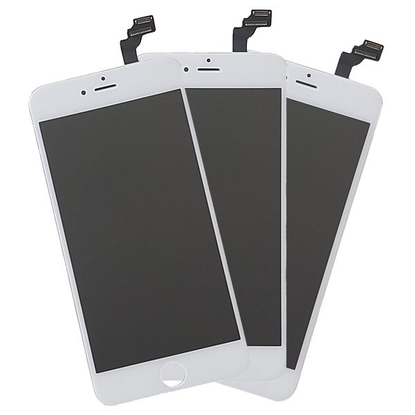 3 pezzi | Display LCD iPhone 6 Plus rigenerati - Bianco