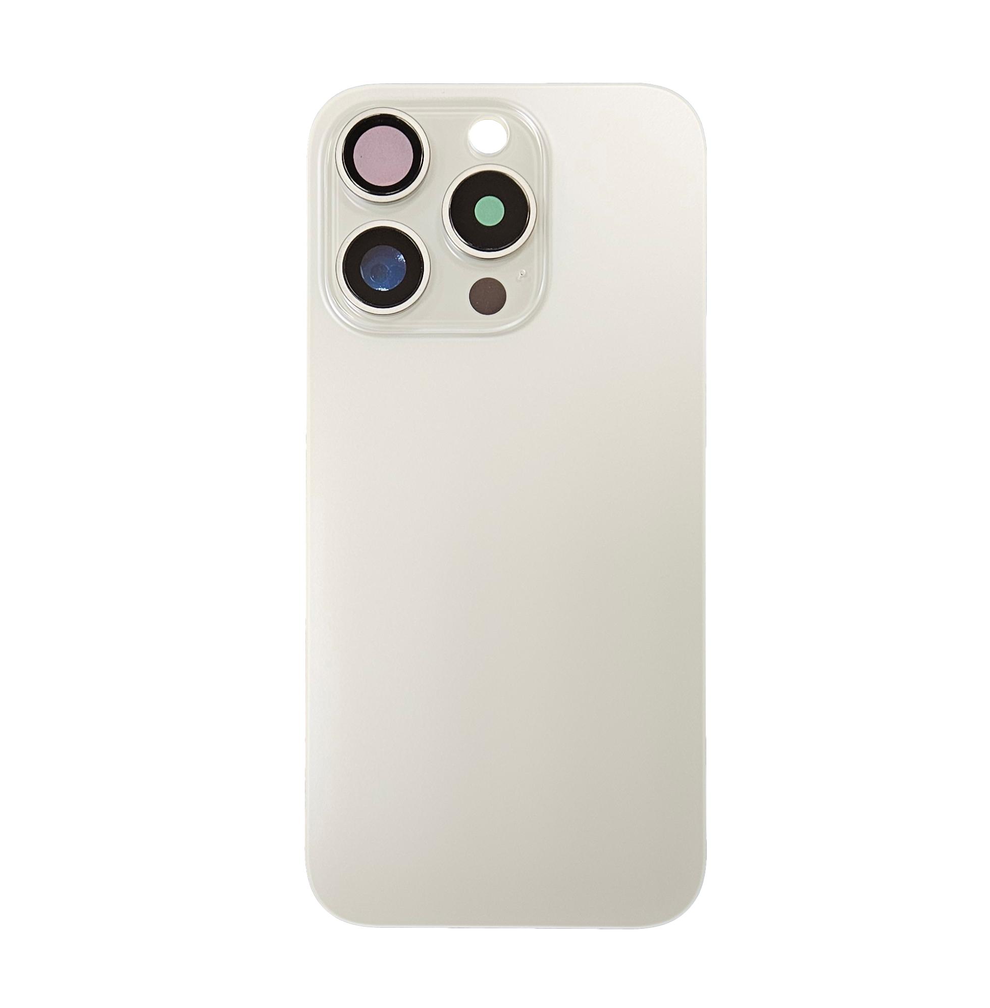 Vetro scocca iPhone 15 pro Bianco